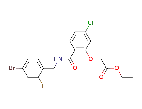 [2-(4-bromo-2-fluoro-benzylcarbamoyl)-5-chloro-phenoxy]-acetic acid ethyl ester