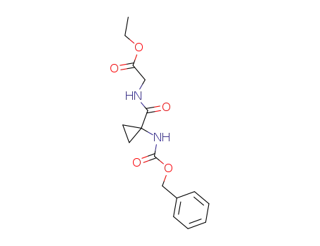 Glycine, N-[[1-[[(phenylmethoxy)carbonyl]amino]cyclopropyl]carbonyl]-,
ethyl ester