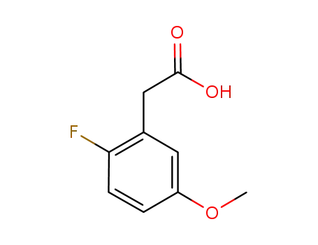 Molecular Structure of 798563-50-5 (2-(2-fluoro-5-Methoxyphenyl)acetic acid)