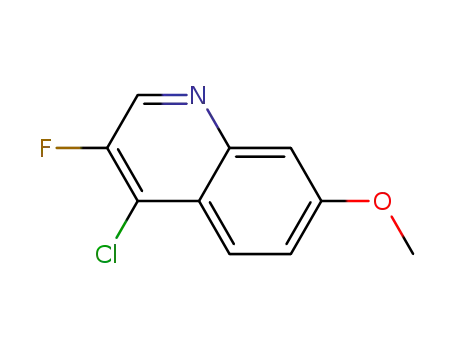 Molecular Structure of 852062-11-4 (4-Chloro-3-fluoro-7-methoxyquinoline)
