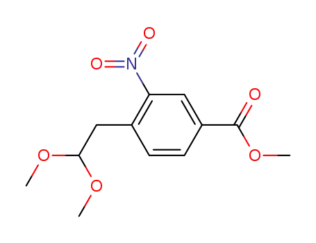 2,2-dimethoxy-1-(4-methoxycarbonyl-2-nitrophenyl)ethane