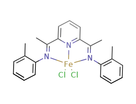 Molecular Structure of 210537-35-2 ((2,6-bis[1-(2-methylphenylimino)ethyl]pyridine)dichloroiron(II))