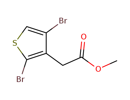(2,4-dibromo-thiophen-3-yl)-acetic acid methyl ester
