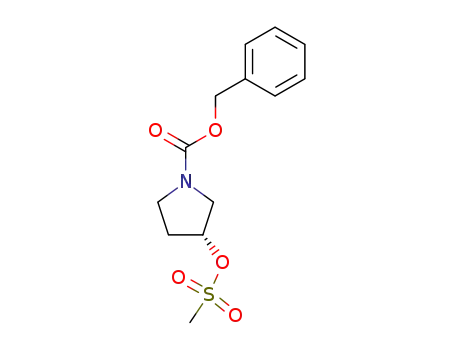 1-Pyrrolidinecarboxylic acid, 3-[(methylsulfonyl)oxy]-, phenylmethyl
ester, (R)-