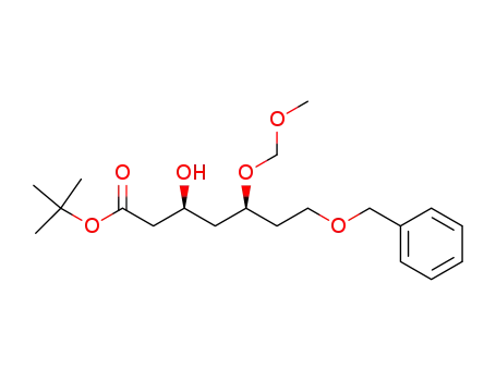 Heptanoic acid, 3-hydroxy-5-(methoxymethoxy)-7-(phenylmethoxy)-,
1,1-dimethylethyl ester, (3S,5S)-
