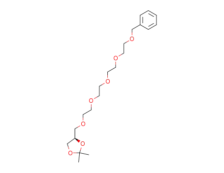 1,3-Dioxolane,
2,2-dimethyl-4-(15-phenyl-2,5,8,11,14-pentaoxapentadec-1-yl)-, (4R)-