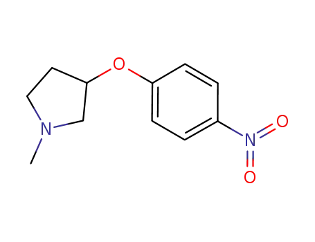 Molecular Structure of 943751-42-6 (1-methyl-3-(4-nitrophenoxy)pyrrolidine)