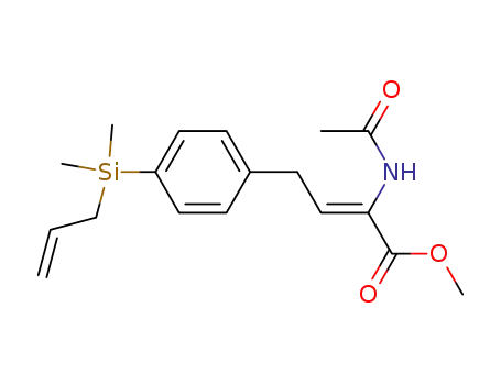 (2Z)-methyl-2-acetamido-4-([4-allyldimethylsilyl]phenyl)but-2-enoate