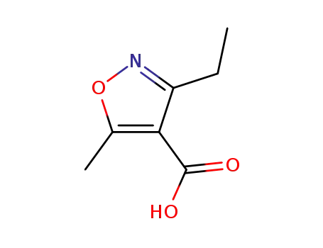 Molecular Structure of 17147-85-2 (3-ETHYL-5-METHYLISOXAZOLE-4-CARBOXYLIC ACID)