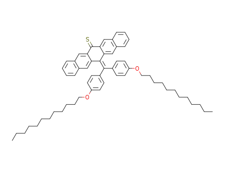 13-[bis-(4-dodecyloxy-phenyl)-methylene]-13<i>H</i>-pentacene-6-thione