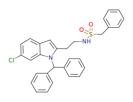 N-{2-[6-chloro-1-(diphenylmethyl)-1H-indol-2-yl]ethyl}-1-phenylmethanesulfonamide