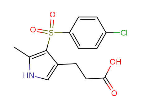 1H-Pyrrole-3-propanoic acid, 4-[(4-chlorophenyl)sulfonyl]-5-methyl-