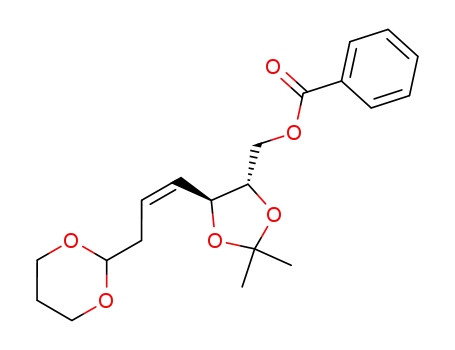 (-)-(4S-trans)(Z)-2,2-dimethyl-5-<3-(1,3-dioxan-2-yl)-1-propenyl>-1,3-dioxolane-4-methanol benzoate
