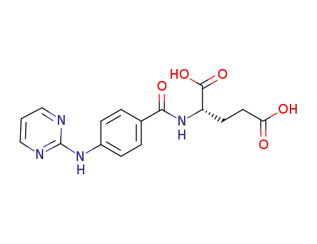 Molecular Structure of 920287-43-0 (L-Glutamic acid, N-[4-(2-pyrimidinylamino)benzoyl]-)