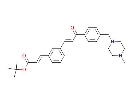tert-butyl-(E)-3-(3-{(E)-3-[4-(4-methyl-piperazin-1-yl-methyl)-phenyl]-3-oxo-propenyl}-phenyl)-acrylate