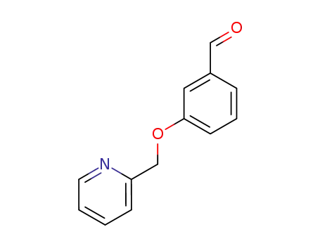 Molecular Structure of 158257-82-0 (3-(PYRIDIN-2-YLMETHOXY)-BENZALDEHYDE)