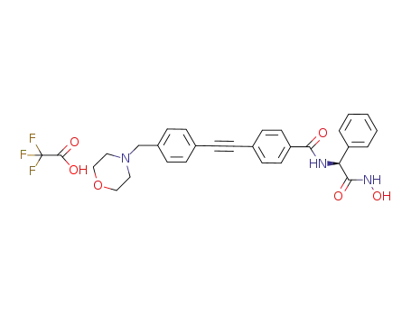N-((S)-hydroxycarbamoyl(phenyl)methyl)-4-(4-morpholin-4-ylmethylphenylethynyl)benzamide trifluoroacetate