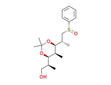 (SRS,2S,3R,4S,5R,6R)-3,5-(isopropylidenedioxy)-2,4,6-trimethyl-7-(phenylsulfinyl)heptan-1-ol