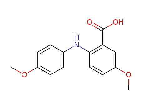 Molecular Structure of 56980-14-4 (5-Methoxy-2-(4-MethoxyphenylaMino)benzoic acid)