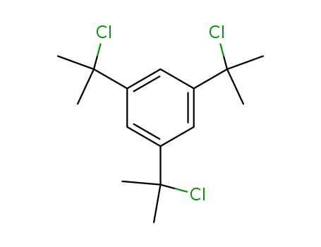 Molecular Structure of 77367-66-9 (Benzene, 1,3,5-tris(1-chloro-1-methylethyl)-)