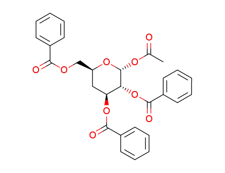 1-O-Acetyl-2,3,6-tri-O-benzoyl-4-desoxy-α-D-xylo-hexopyranose