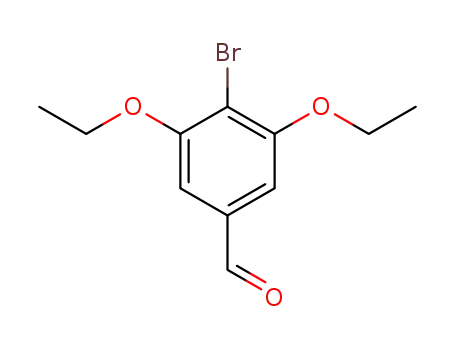 Molecular Structure of 363166-11-4 (Benzaldehyde, 4-bromo-3,5-diethoxy-)