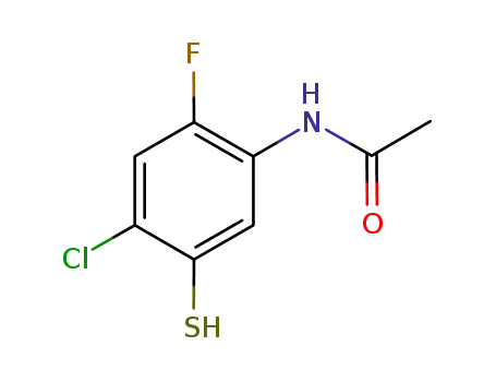 Molecular Structure of 95635-53-3 (Acetamide, N-(4-chloro-2-fluoro-5-mercaptophenyl)-)