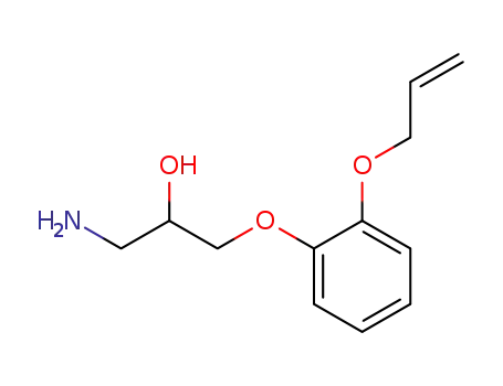 Molecular Structure of 6452-56-8 (2-Propanol, 1-amino-3-[2-(2-propenyloxy)phenoxy]-)