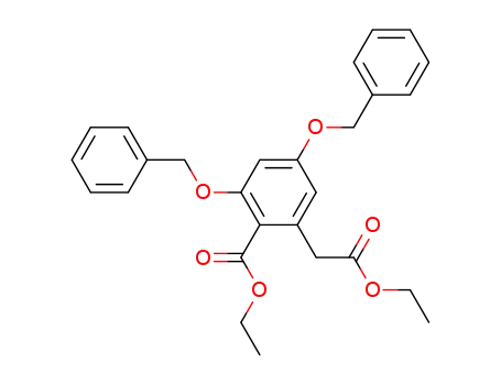 ethyl 2,4-dibenzyloxy-6-(2'-ethoxyoxoethyl)benzoate
