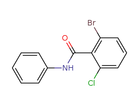Molecular Structure of 1070870-37-9 (2-bromo-6-chloro-N-phenylbenzamide)
