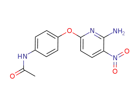 Molecular Structure of 433226-07-4 (3-nitro-6-(4-acetamidophenoxy)pyridine-2-ylamine)