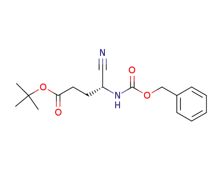 tert-butyl (4R)-4-(benzyloxycarbonylamino)-4-cyanobutyrate