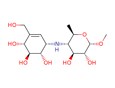 a-D-Glucopyranoside, methyl4,6-dideoxy-4-[[(1S,4R,5S,6S)-4,5,6-trihydroxy-3-(hydroxymethyl)-2-cyclohexen-1-yl]amino]-