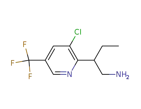 Molecular Structure of 856245-38-0 (2-[3-chloro-5-(trifluoromethyl)-2-pyridinyl]-1-butanamine)
