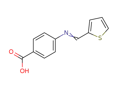 4-{[(E)-thiophen-2-ylmethylidene]amino}benzoic acid
