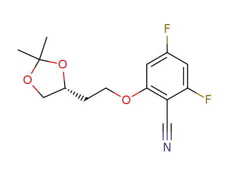 2-[2-((R)-2,2-dimethyl-[1,3]dioxolan-4-yl)-ethoxy]-4,6-difluoro-benzonitrile