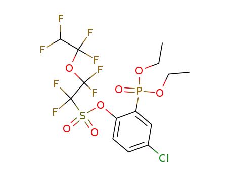 Ethanesulfonic acid, 1,1,2,2-tetrafluoro-2-(1,1,2,2-tetrafluoroethoxy)-,
4-chloro-2-(diethoxyphosphinyl)phenyl ester