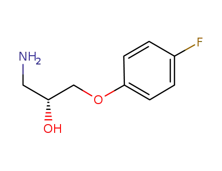 Molecular Structure of 437765-35-0 (2-Propanol,1-amino-3-(4-fluorophenoxy)-,(2S)-(9CI))