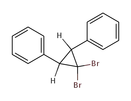 Molecular Structure of 101246-06-4 (Benzene, 1,1'-(3,3-dibromo-1,2-cyclopropanediyl)bis-)