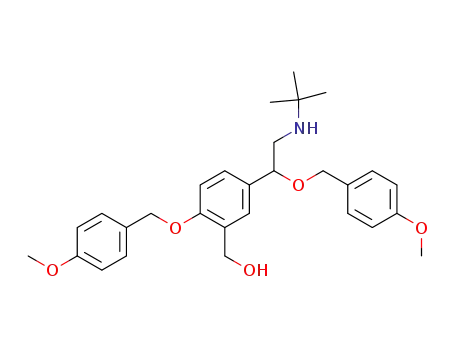 2-(4-methoxybenzyloxy)-5-(2-(N-tert-butylamino)-1-(4-methoxybenzyloxy)ethyl)benzyl alcohol