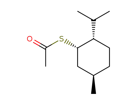 Molecular Structure of 103532-45-2 (Ethanethioic acid, S-[(1S,2S,5R)-5-methyl-2-(1-methylethyl)cyclohexyl]
ester)