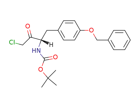 Carbamic acid,
[(1S)-3-chloro-2-oxo-1-[[4-(phenylmethoxy)phenyl]methyl]propyl]-,
1,1-dimethylethyl ester
