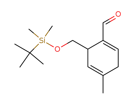 Molecular Structure of 104329-44-4 (1-formyl-6-<((tert-butyldimethylsilyl)oxy)methyl>-4-methyl-1,4-cyclohexadiene)