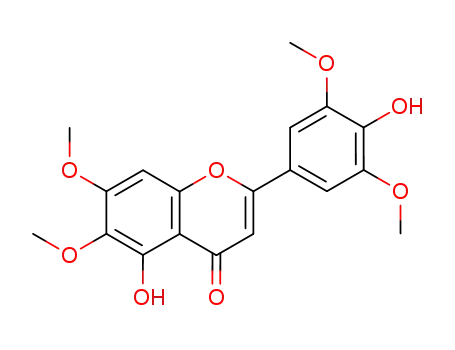 Molecular Structure of 83133-17-9 (4',5-Dihydroxy-3',5',6,7-tetramethoxyflavone)