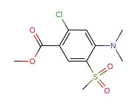 2-Chloro-4-dimethylamino-5-methanesulfonyl-benzoic acid methyl ester