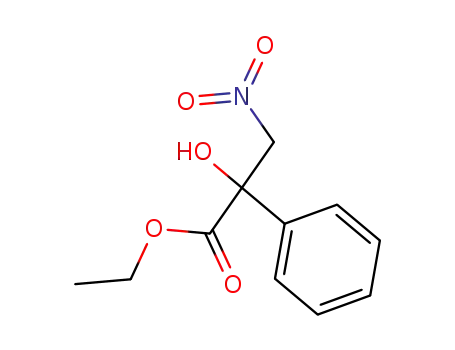 Molecular Structure of 133153-67-0 (ethyl 2-hydroxy-3-nitro-2-phenylpropanoate)