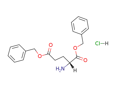 Molecular Structure of 146844-02-2 (H-D-GLU(OBZL)-OBZL HCL)
