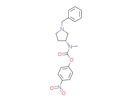 Carbamic acid, methyl[(3R)-1-(phenylmethyl)-3-pyrrolidinyl]-,
4-nitrophenyl ester