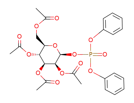 (2R,3R,4S,5S,6S)-2-(acetoxymethyl)-6-((diphenoxyphosphoryl)oxy)tetrahydro-2H-pyran-3,4,5-triyl triacetate
