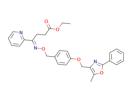 ethyl (E)-4-{4-[(5-methyl-2-phenyl-1,3-oxazol-4-yl)methoxy]benzyloxyimino}-4-(2-pyridyl)butyrate